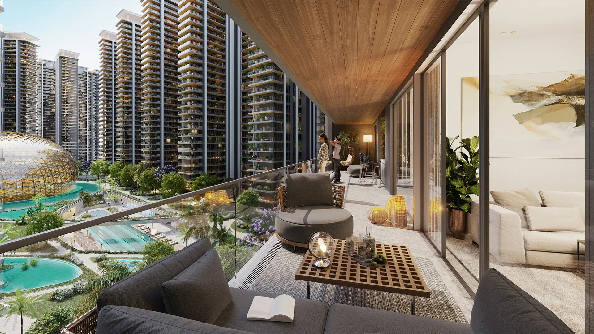 elan sohna road luxury apartment private deck